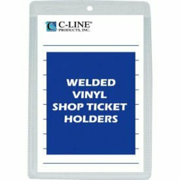 C-Line Products C-Line Products Vinyl Shop Ticket Holder, Both Sides Clear, 5 x 8, 50/BX 80058